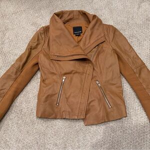 Trouve camel color Leather Jacket